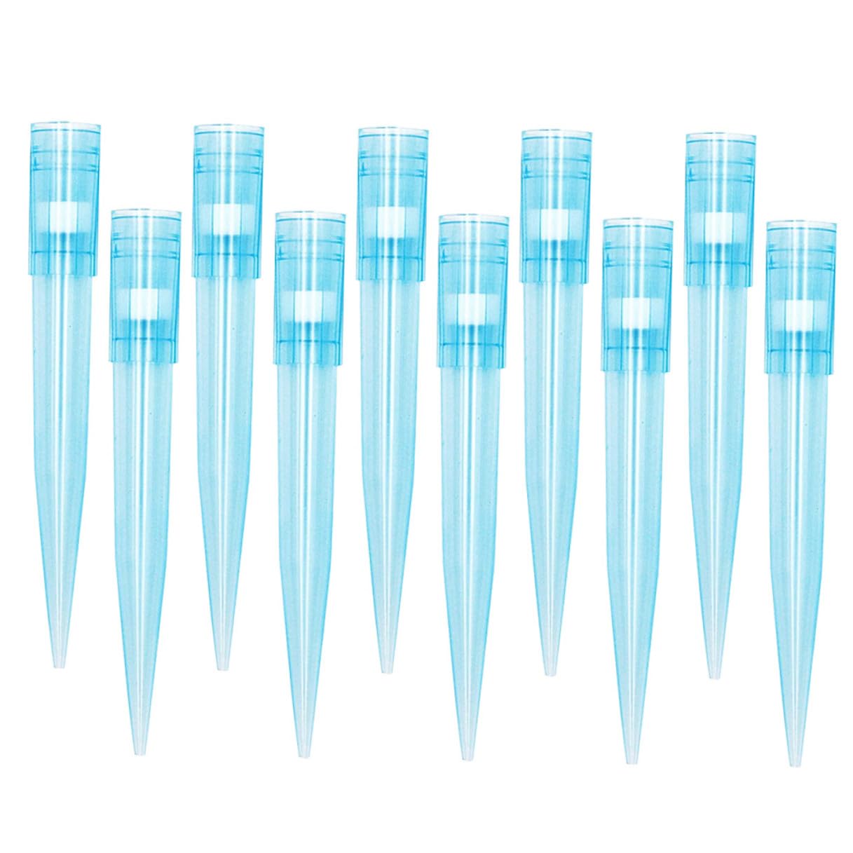 PRETYZOOM 500pcs 1ml Disposable Plastic Pipettor Tips with Filter, Universal Laboratory Liquid Pipette Tips for Accurate Sample Transfer in Medical and Scientific Research