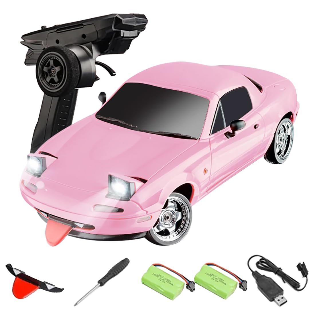 Amazon.com: ROUASD LDRC 1804 1/18 Scale Mini RC Drift Car, with