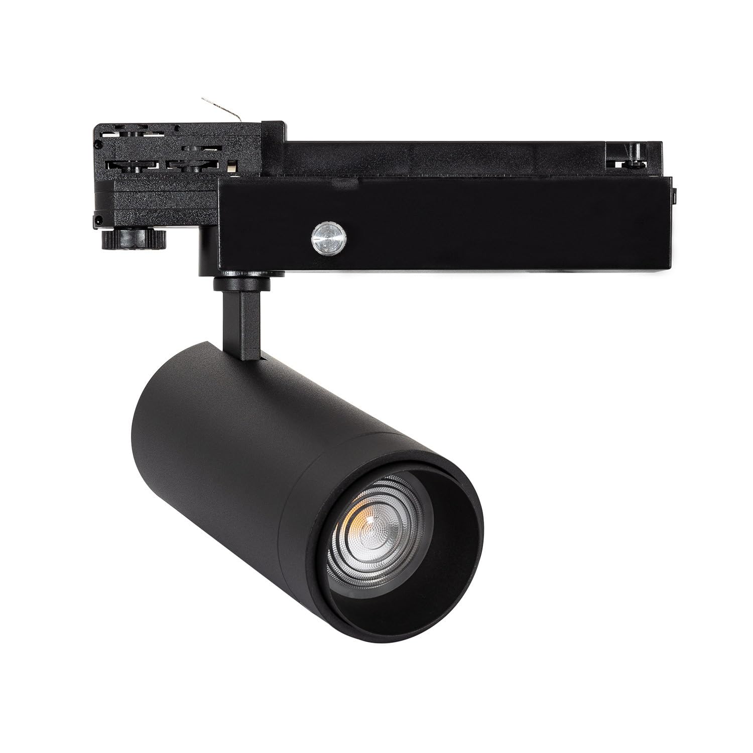 LEDKIA LIGHTING Faretto LED Binario Trifase 30W Regolabile Wolf Multiangolo 15-60º Nero 3000K Bianco Caldo
