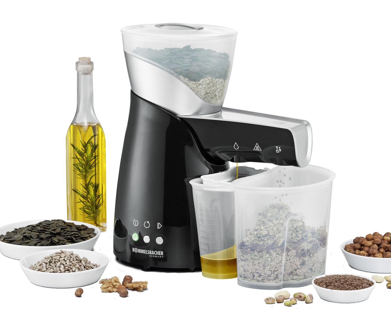 Rommelsbacher Emilio Black, Silver 650 W Nuts & seeds Cold pressing