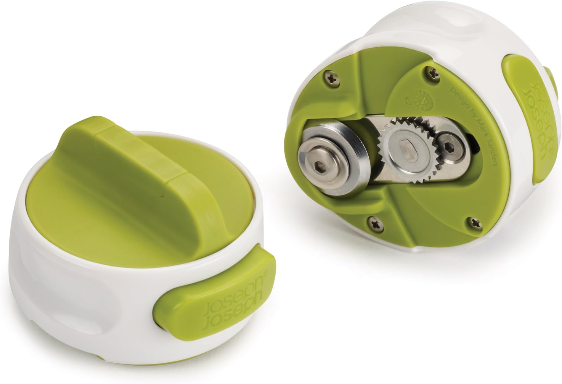 Joseph Joseph Can-Do Compact Can Opener, Tin Opener with Automatic Grip, White/Green