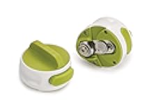 Joseph Joseph Can-Do Compact Can Opener Easy Twist Release Portable Space-Saving Manual Stainless Steel, Green