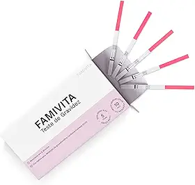 Teste de Gravidez - Detecta o positivo antes do atraso menstrual com a maior sensibilidade do mercado (5 Testes)