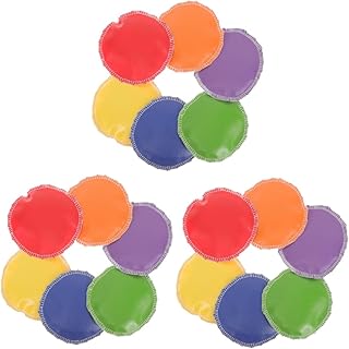 Totority 18 Peças Jogo De Saco De Areia Para Crianças Sacos De Feijão Para Jogar Saco De Feijão Feito À Mão Saco De Feijão De Lona Jogando Saco De Feijão Brinquedo Infantil Pelotas De