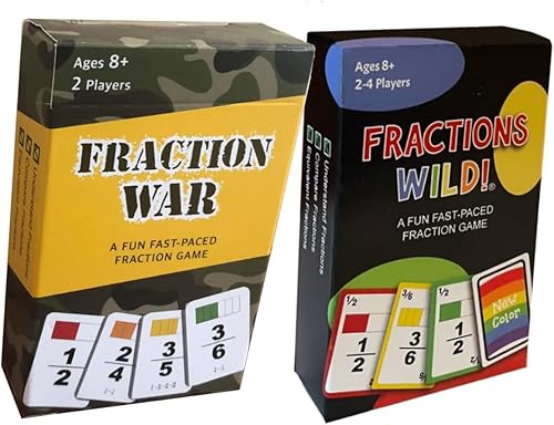 Juegos de matemáticas de fracción: juegos divertidos para aprender, comparar y simplificar fracciones para 3º a 6º grado