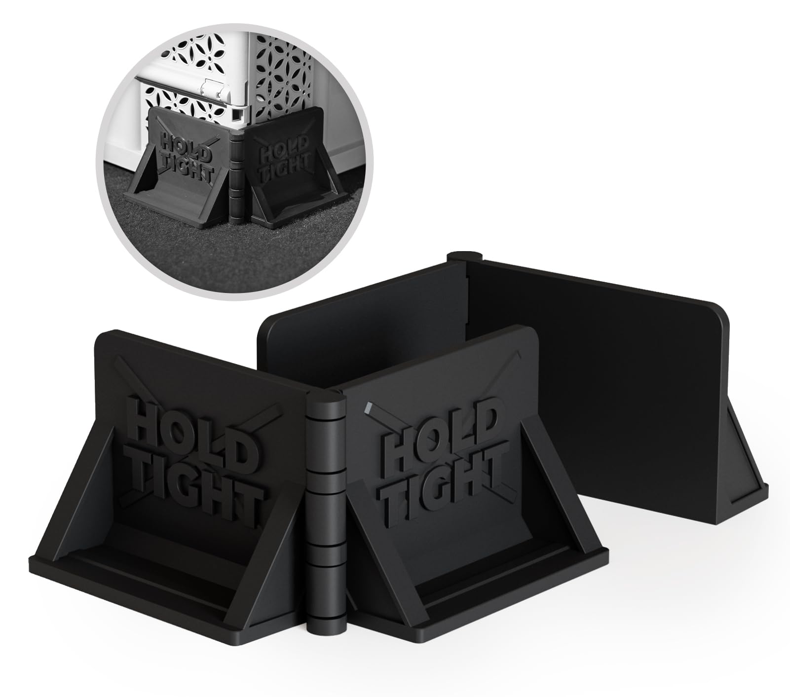 NewGround Designs HOLD TIGHT Kofferraum Klett-Fixierung/Organizer – Perfekte Ladungssicherung Klettbefestigung Gepäcksicherung (2 Stück)