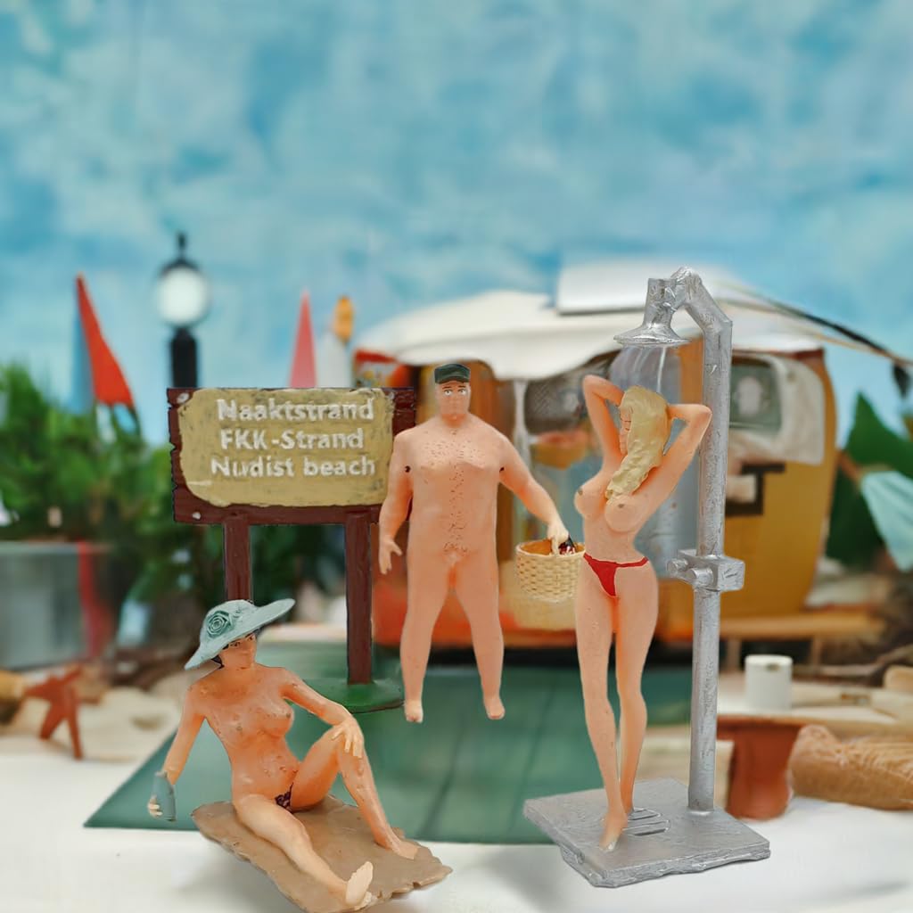 G Scala 1:22,5 Figure Iberplace 40012 Persone sulla spiaggia Set modellismo per la ferrovia del giardino