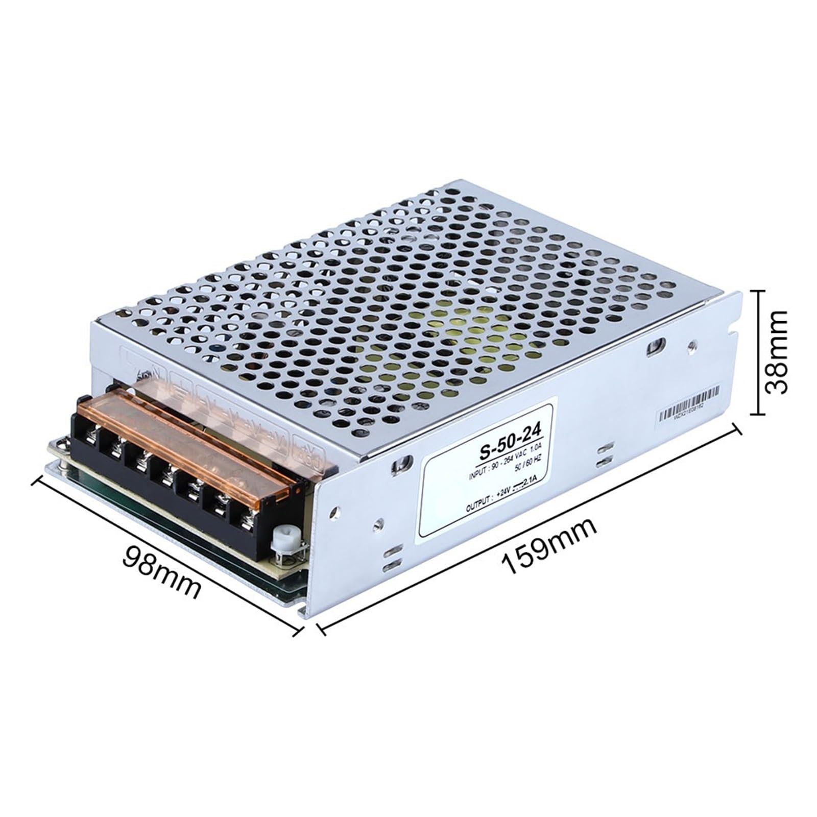 S-50-24 50 W 24 V 2,1 A Zasilacz do wzmacniacza audio do koncertu, 1 sztuka