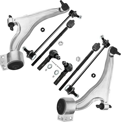 Miniatura 196 de Detroit Axle - Kit de suspensión delantera de 8 piezas para Toyota Sienna 2004-2010, brazos de control inferiores con rótulas interiores exteriores