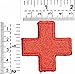 American Red Cross Medic First Aid Nurse Doctor Emergency Logo Symbol DIY Iron on Patch Iron-On Designer Patch Used for Gifts Crafts Jeans Clothing Fabric