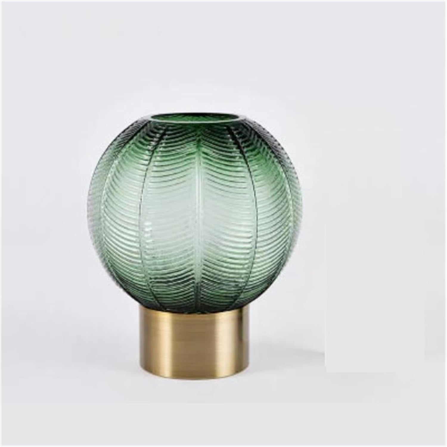 Bzgpmfud Small Vase Desktop For Living Room Creative Metal Base Glass Dried Flower Ornaments Decoration Wedding Gift Vases(Small)