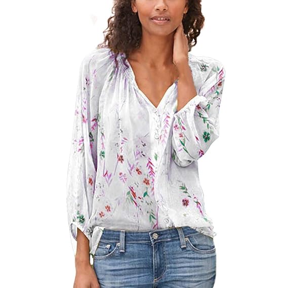 Tops Long Sleeve Lace White at Amazon 