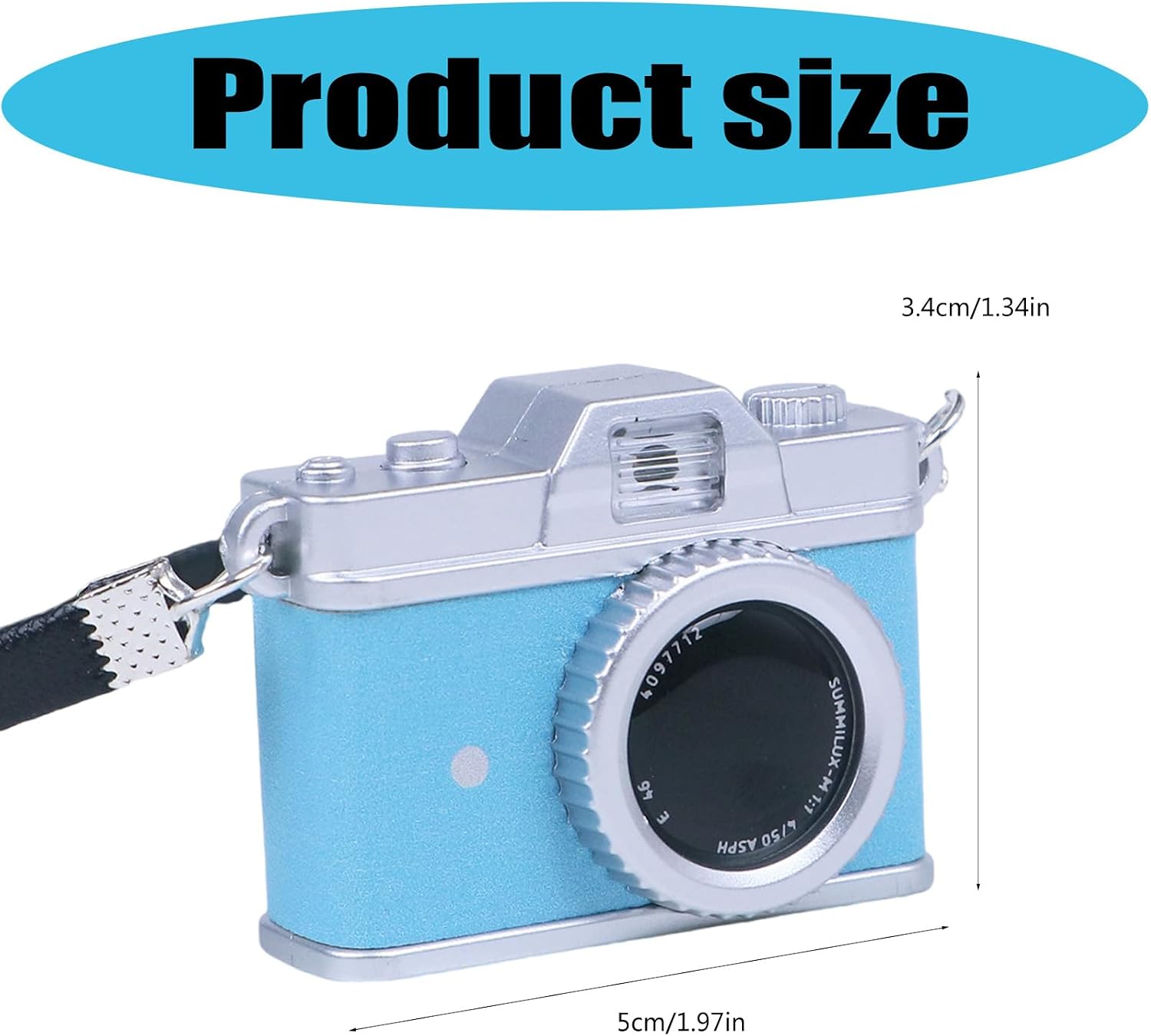 Camera Charm Keyring Including Flashlight image 3