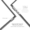 Minesk MacBook Air 15,3 ile Uyumlu M5 (A3448) M4 (A3241) M3 (A3114) M2 (A2941) Polikarbonat Sert Koruyucu Çizilme ve Darbe Önleyici Kılıf (Siyah Şeffaf, 15 inç 2023-2026)