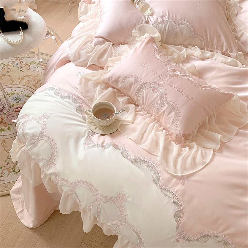 お取り置き)フランスアンティーク キルトブランケット ローズ ベッド