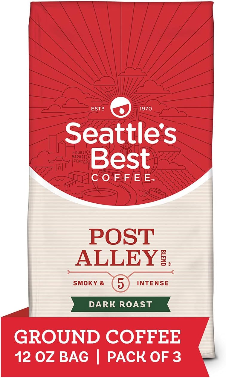 Seattle’s Best Coffee Post Alley Blend Dark Roast Ground Coffee