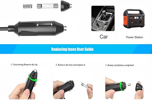 Miniatura 2 de UpBright Adaptador de CC para coche compatible con Brother LB3692-003 PA-CD-600WR PocketJet 7 6 3 Plus PJ722 PJ723 PJ762 PJ762 PJ622 PJ623 PJ662