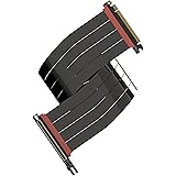 LINKUP PCIE 5.0 Riser Cable | for Vertical GPU Mount | Right Angle | Graphics Card GPU Ready | Usable with PCIe 4.0 & RX9070/ RTX5090 | 70cm (Total Length: 74cm)