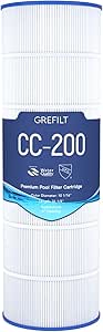 CC200 Pool Filter Cartridge, Compatible with Pentair Clean & Clear 200, Replaces Pentair R173217, Pleatco PAP200, Unicel C-9419, Filbur FC-0688, 200 sq.ft