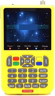 Digital Satellite Finder V8 Finder Digital Satellite Finder 3.5 Inch LCD Satellite Finder Digital Satellite Signal Finder Meter Satellite Meter Satellite Easy to Use (Size : Black)