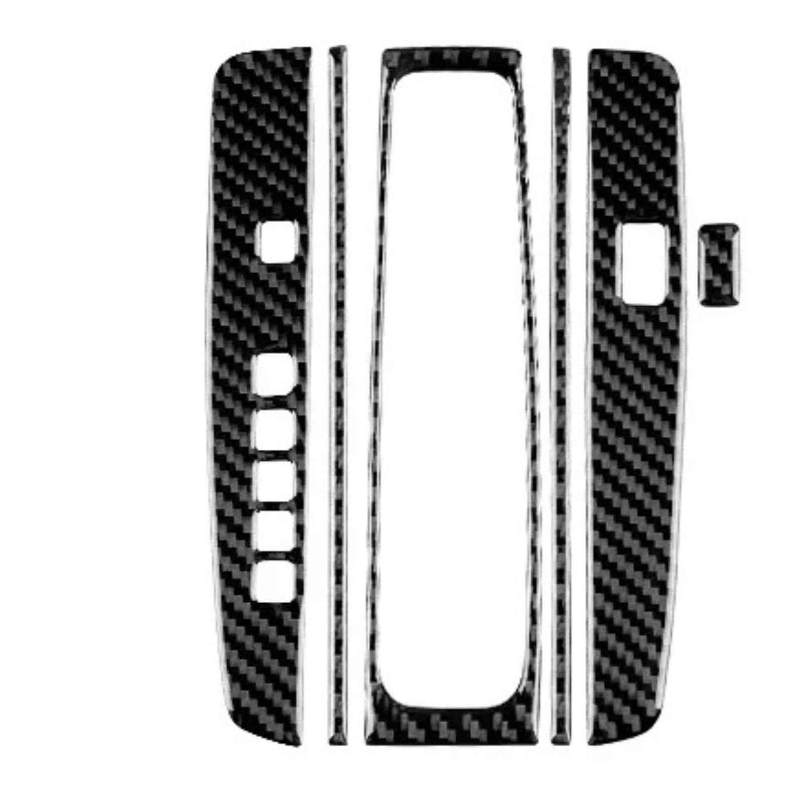 Interior Trim for Accord 9th for Gen 2013 2014 2015 2016 2017 Real Soft Carbon Fiber LHD Car Central Gear Shift Panel Sticker Interior Trim Auto Central Inner(Gear for LHD Black)