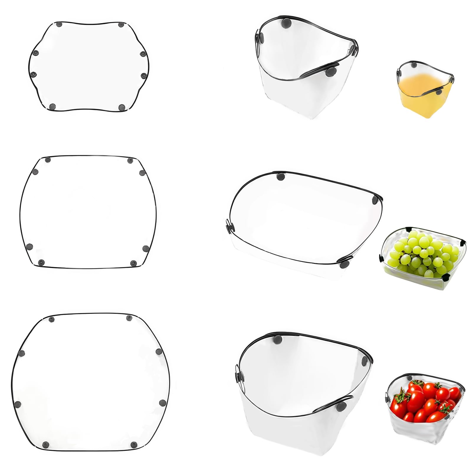 ISE MOUNT Outdoor 4 Pieces Ultra-light Folding Tableware Set,portable Bowl,plate,coffee Filter Funnel,water Cup - 18