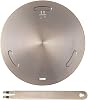6.3inch Induction Cooktop Mat, Induction Converter Heat Diffuser Simmer Ring Plate,Stainless Steel Heat Diffuser Induction Plate with Stainless Handle Adapter Converter (16cm)