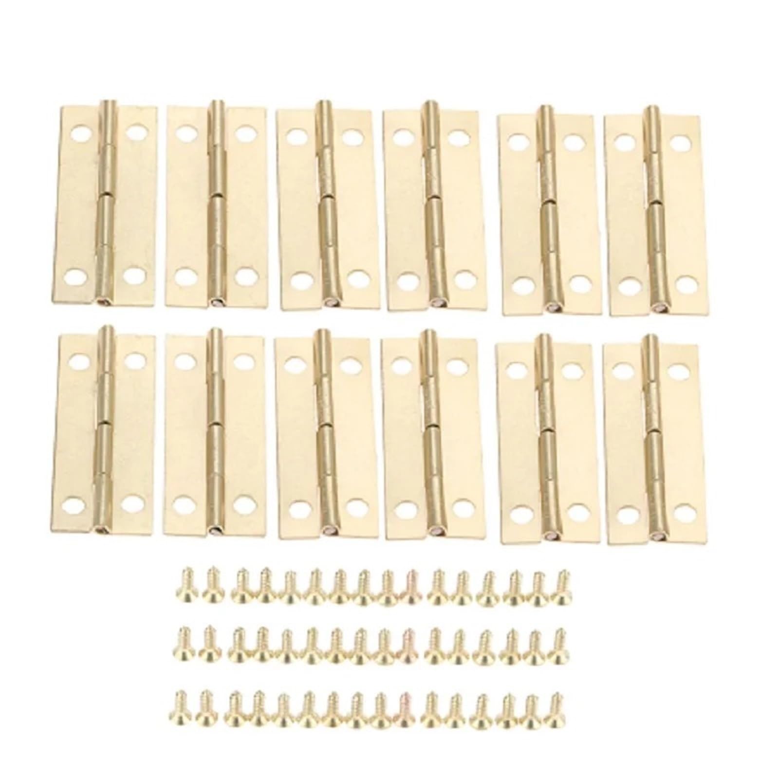 Wsqhao One Color 36Pcs Antique Gold Cabinet Door Furniture Hinge Luggage Decorative Fittings With Screws For Door