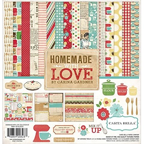 Echo Park Paper Carta Bella Collection Kit 12-inch x 12-inch, Homemade with Love Cover