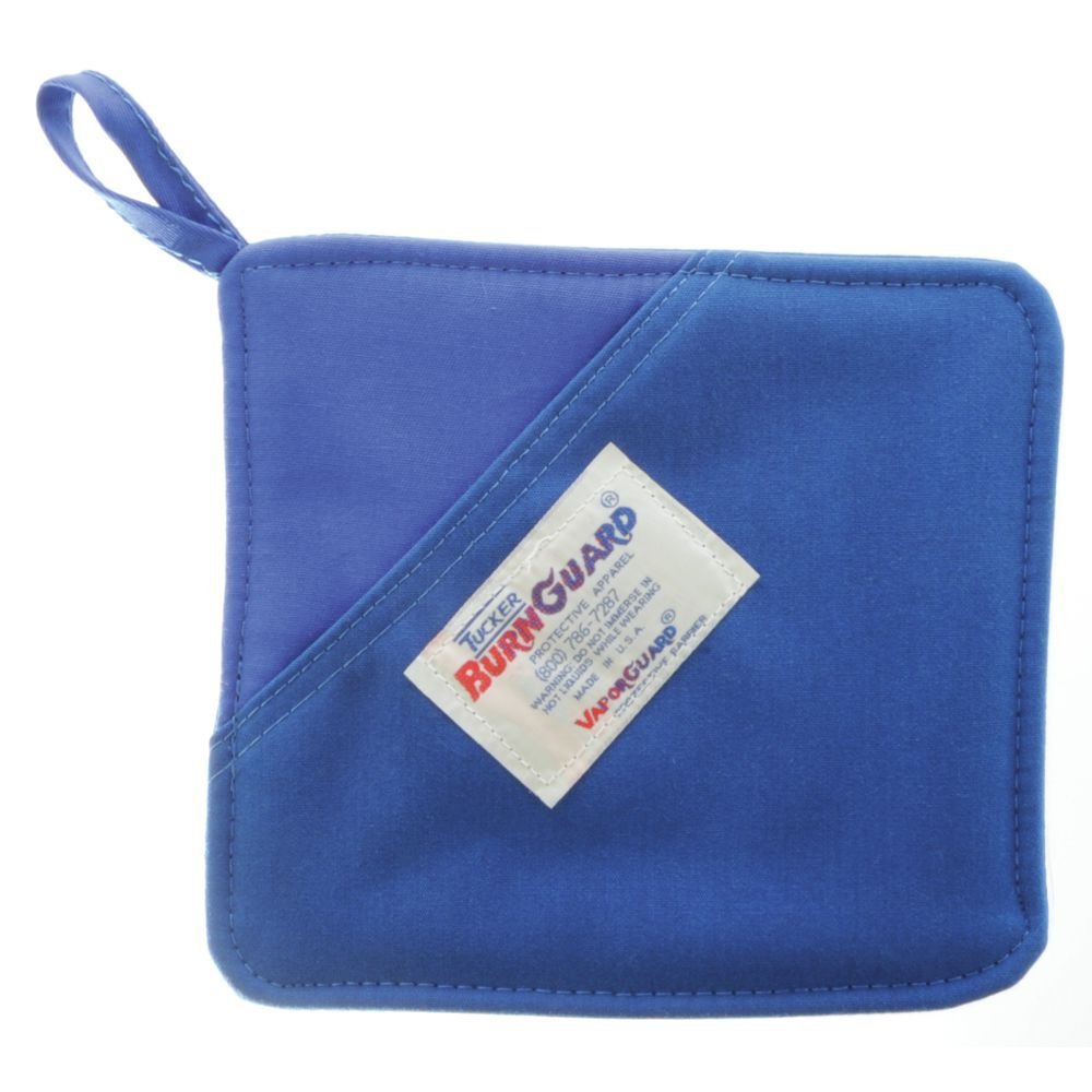 Burnguard Hot Pad With Nomex Fibre and Pocket Blue 8x8?