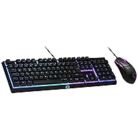 Cooler Master MS110 Tastiera E Mouse RGB Gaming Combo, Nero
