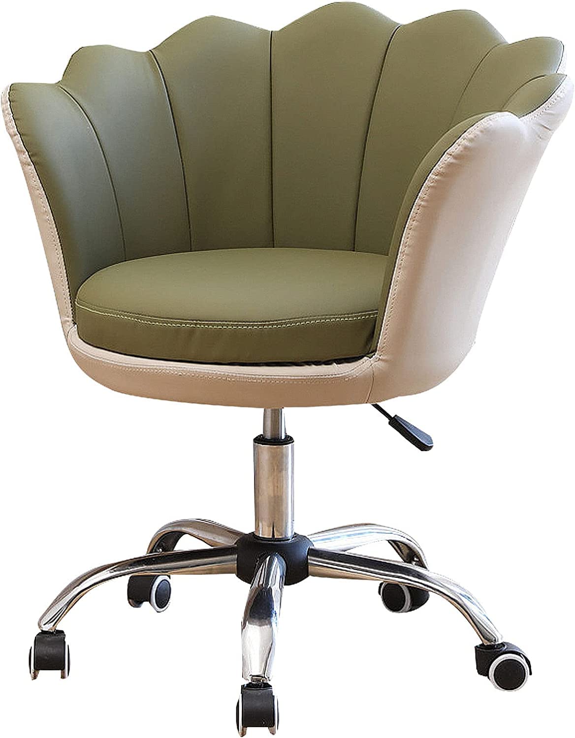 BELOF Tech Leather Velvet Desk Chair Swivel Computer Chair for Home  Executive Office Chair with Arms Adjustable Work Chair with Scalloped  Backrest