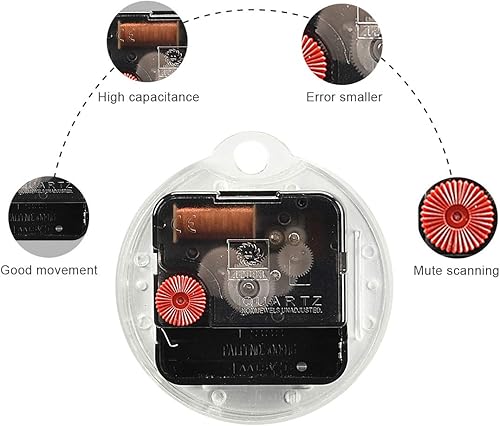 Miniatura 4 de ALAZA Reloj de pared con estampado de leopardo y guepardo, funciona con pilas, silencioso, sin tictac, para decoración de sala de estar, 12 pulgadas