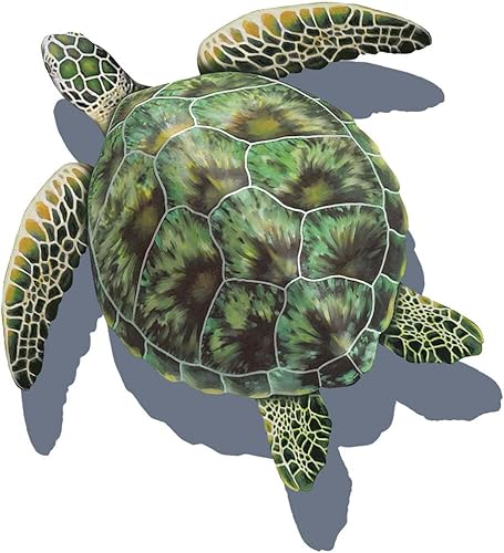 Miniatura 9 de Mosaico de tortuga de mar de porcelana para piscina