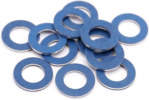 UTSAUTO Juntas de tapón de drenaje de aceite, arandelas aplastantes, anillos de pieza # 90430-12031 para Prius Tundra Sienna Highlander Scion