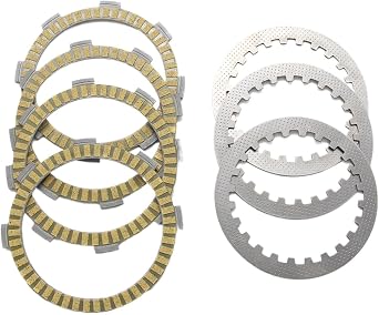 Clutch Friction Disc Plate Kit Compatible with Honda CRM75 NSR75 CR80 MBX80 MTX80 NSR80 NSR80V NSR80X HA100 ATC125 H100 ATC185 ATC200 CA125