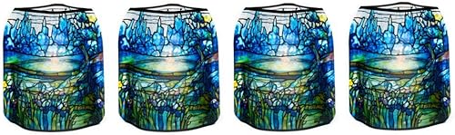 Miniatura 7 de Modgy - Velas luminosas (4 unidades, incluye pilas LED flotantes), ideal para bodas, fiestas, patios y celebraciones