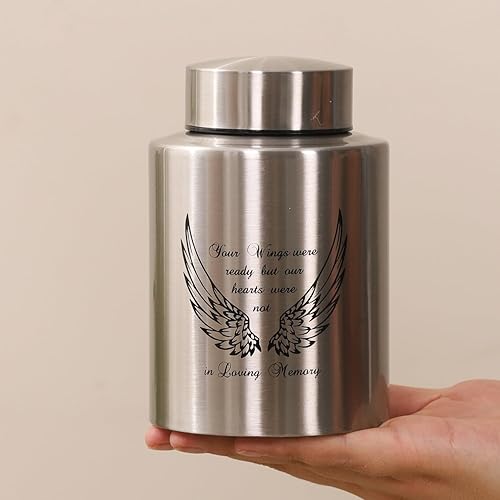 Vista 36 de Urnas medianas para cenizas humanas de hasta 60 pulgadas cúbicas de tamaño mediano para cenizas, urnas de cremación para cenizas, de acero Plata