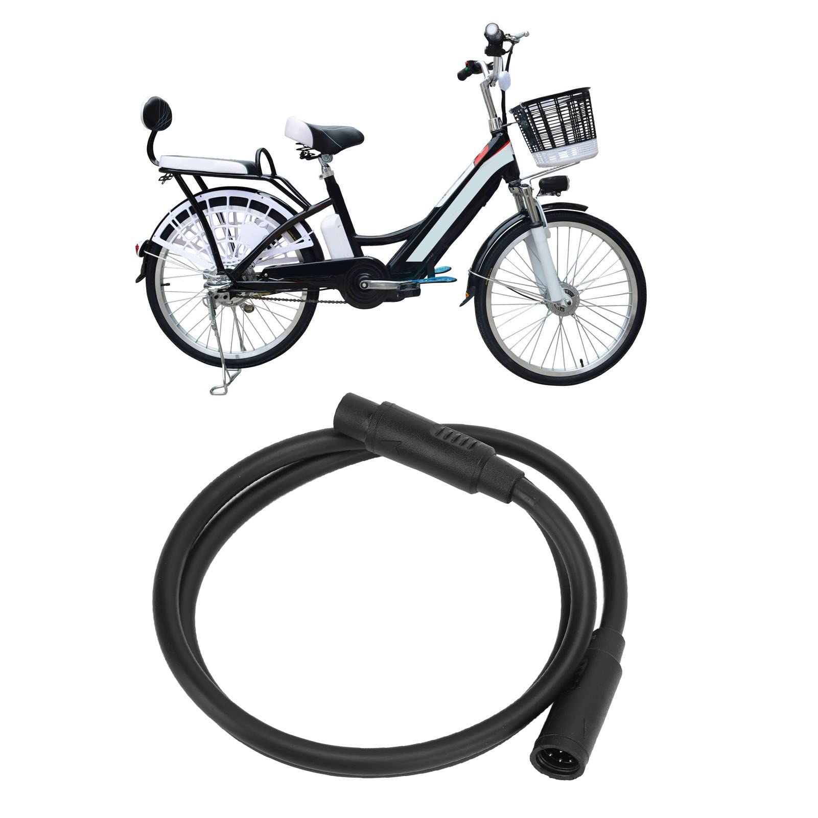 SUNGOOYUE Câble D'Extension Vélo Électrique 8 Broches 1T4 – Rallonge Moteur Central Ultra Fiable 40/60 Cm