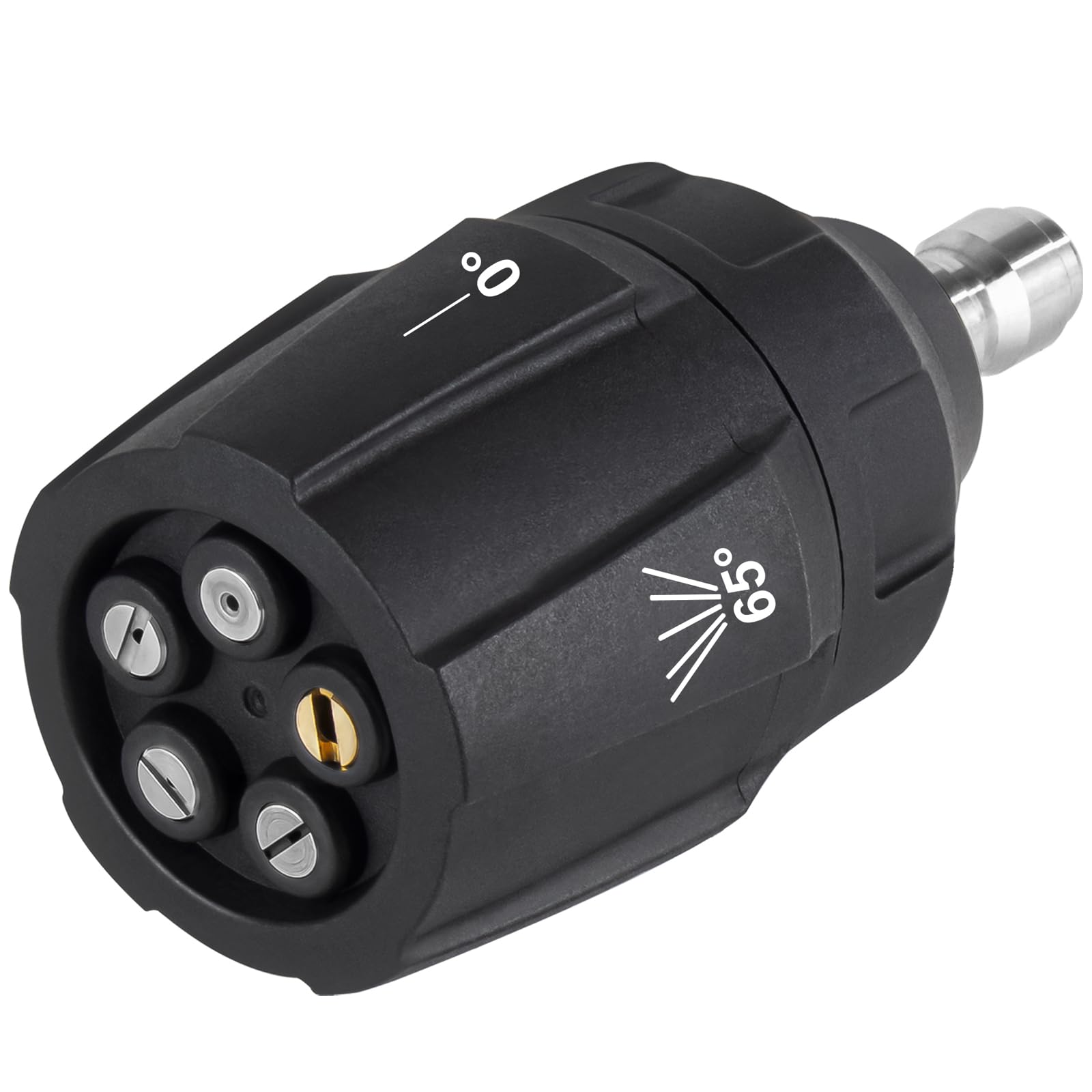 Buse De Pulvérisation Pour Nettoyeur Haute Pression Meteor Blast Changement Rapide 6 En 1 Et Reglable Connecteur Rapide 14 Pouce Max 4000psi Pour Nettoyeur Haute Pression