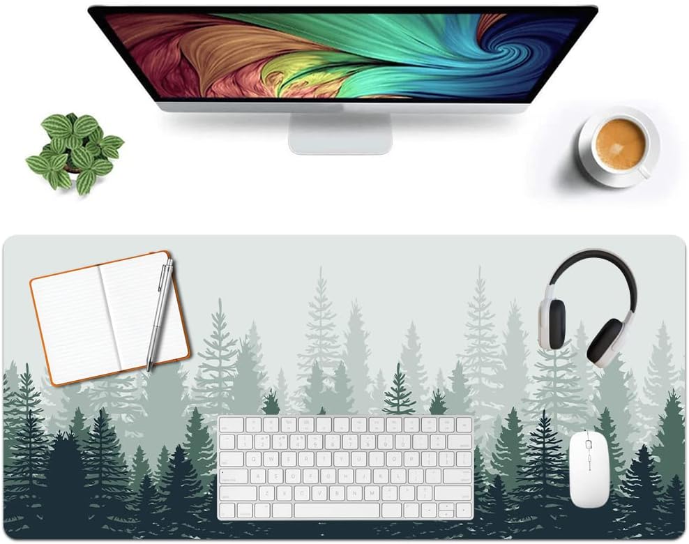 Desk Pad, Large Mouse Pad, Extended Mouse Pad, Non-Slip Desk Mat, Desk Mat for Desktop, Gaming Computer Desk Accessories, Desk Pad for Keyboard and Mouse, Desk Pad Protector for Office and Home