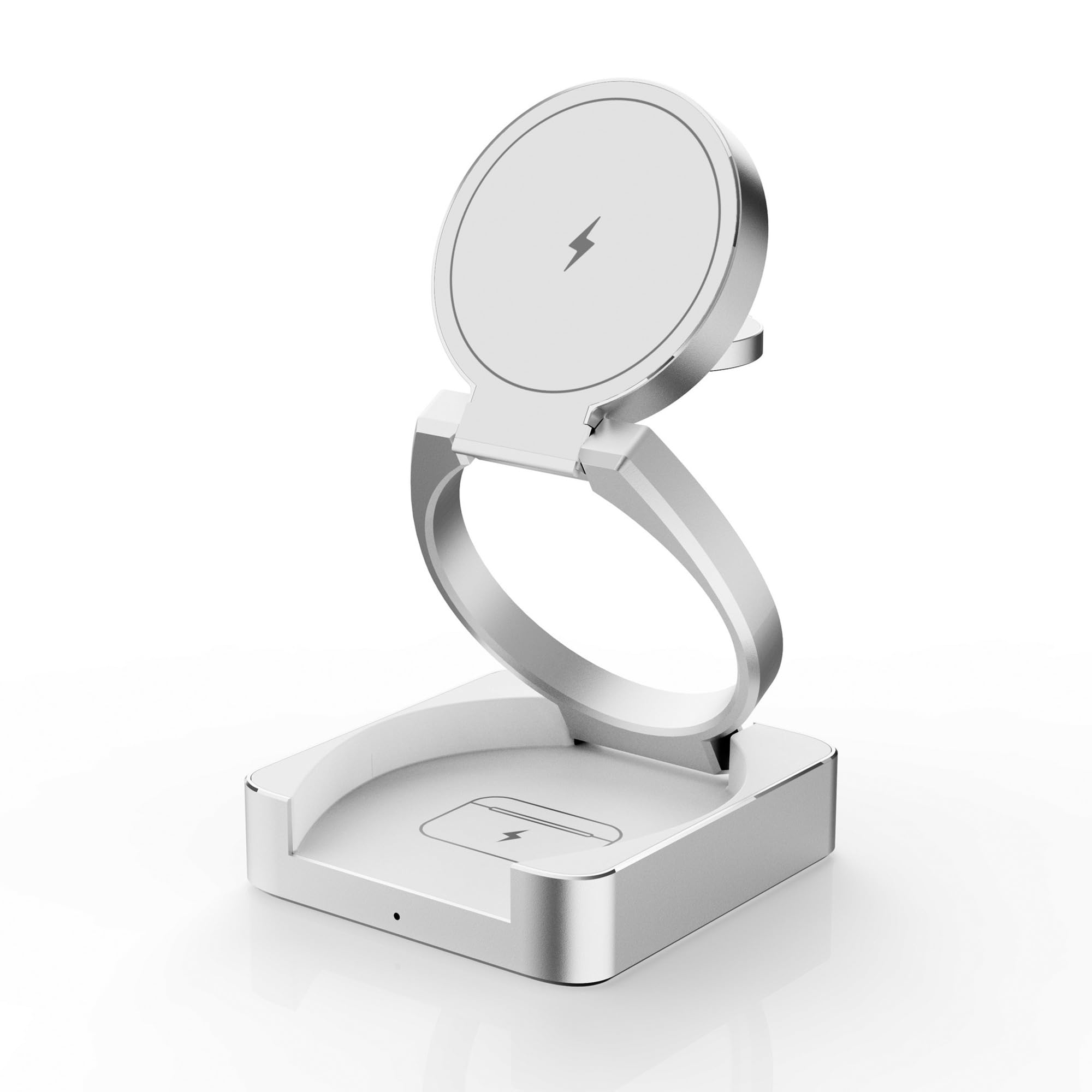 Station de charge pliable Qi2 silencieuse pour supprimer les câbles