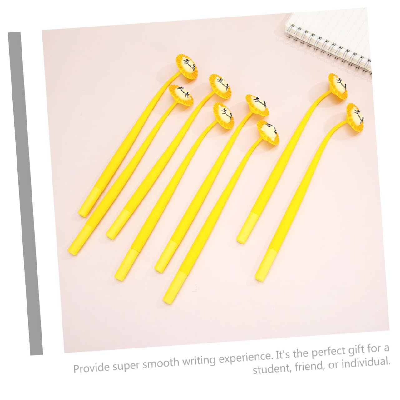 Uonlytech Set 10pezzi Penne Gel Inchiostro Nero Grip Comodo e Materiale Plastico, Penne Adorabili per Scrittura e Decorazioni Scuola