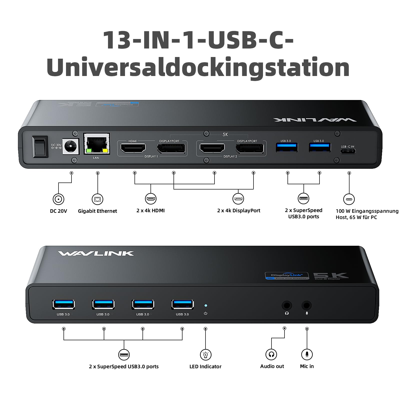 Wavlink Displaylink Dockingstation – Bild 2