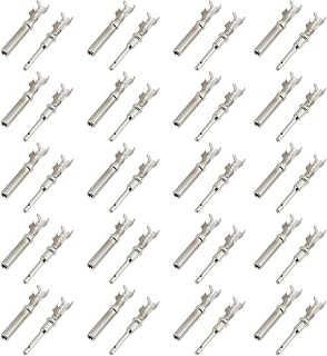 20 Pair Male Female Pin Terminal Kit 18-22 AWG Compatible with Deutsch DTM Connectors for Automotive Industrial Agricultural Wiring