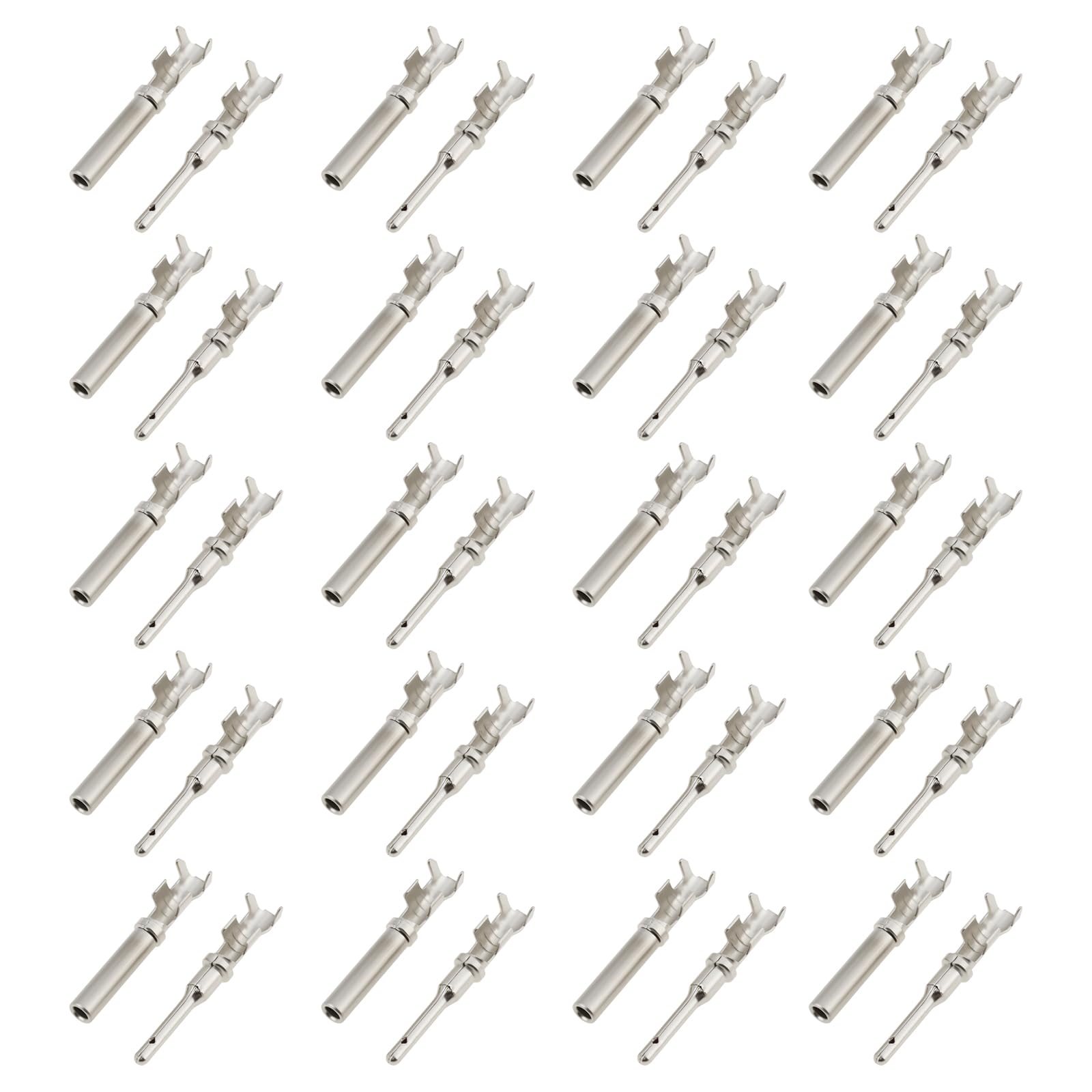As Axis Spindleon Men's 20 Pair Fe Pin Terminal Kit 18-22 Awg Compatible With Deutsch Dtm Connectors For Automotive Industrial Agricultural Wiring