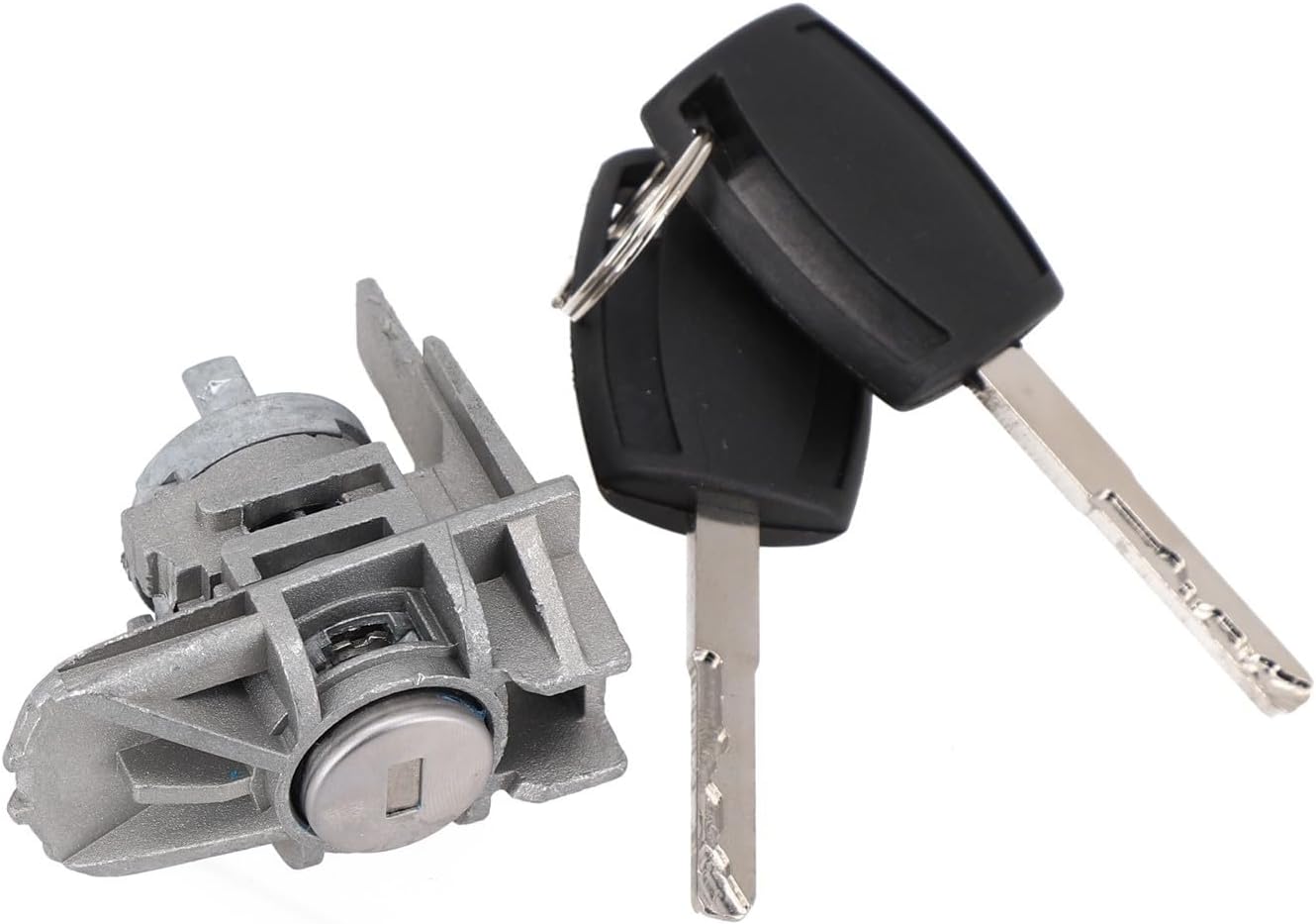 Front Left Door Lock Cylinder with 2 Keys, Direct Replacement for Ford Focus, C-Max, and S-Max (Part No. 1552849)