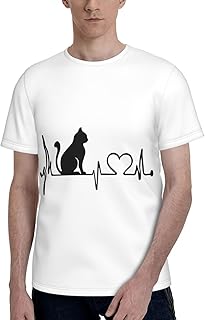 [COOLEAD] Tシャツ おもしろ 猫 猫柄 面白い ねこ (6) アニメ トップス シャツ 半袖 メンズ レディース 夏服 快適 個性 おしゃれ 漫画風プリント カップル着用 大きいサイズ プレゼント eefg629h