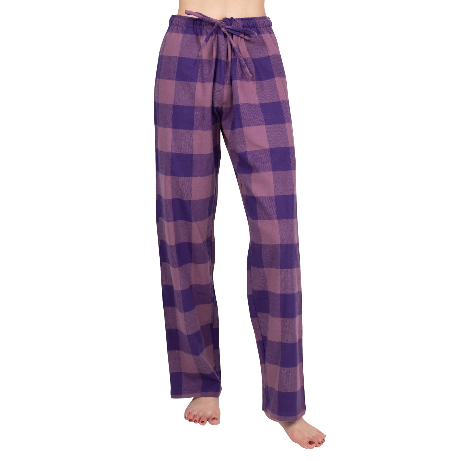JTPW Damen 100% Baumwolle Super Soft Flanell Pyjama/Lounge Bottoms mit Taschen