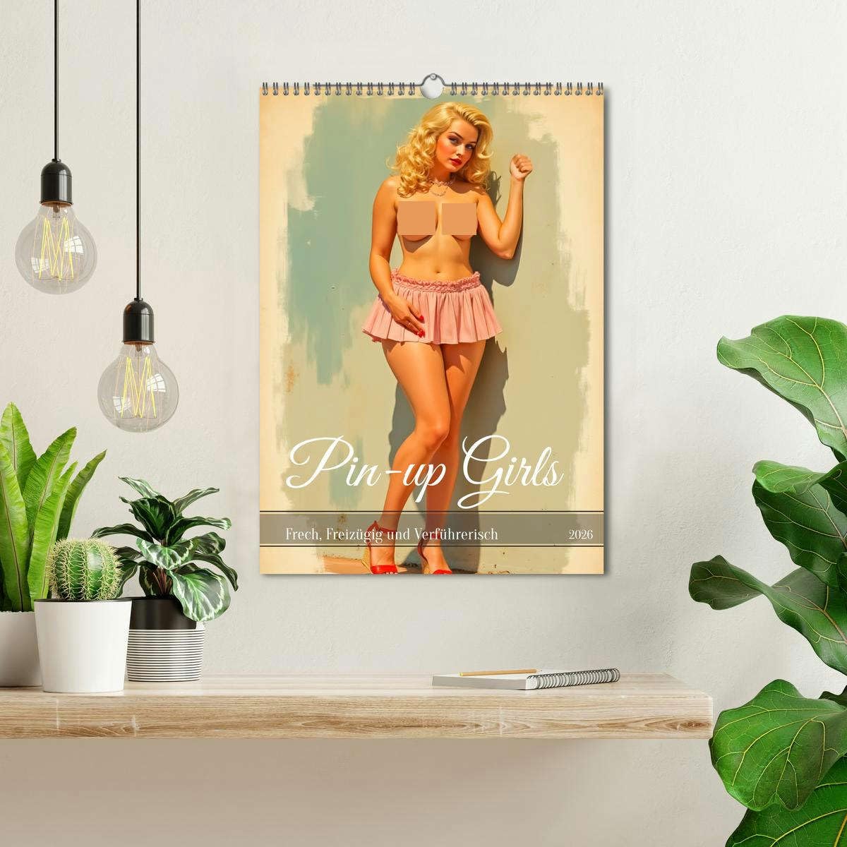 Pin-up Girls - Frech, Freizügig und Verführerisch (Wandkalender 2026 DIN A3 hoch), CALVENDO Monatskalender: Ein Kalender mit freizügigen Retro-Pin-ups ... verspielten Posen. (CALVENDO Erotik)